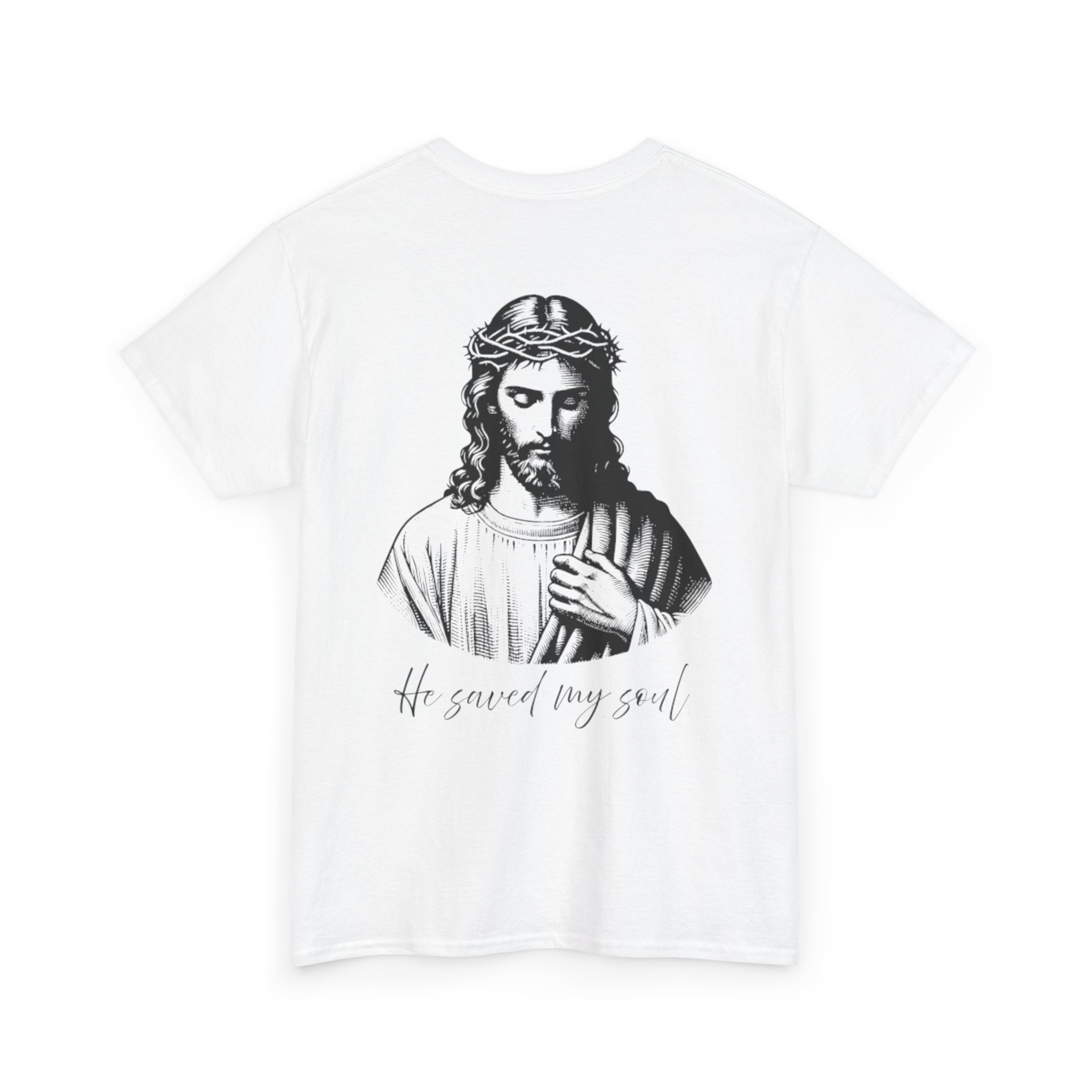 'He saved my soul' Cotton t-shirt