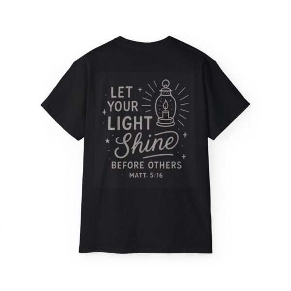 'Let your light shine' Cotton t-shirt design